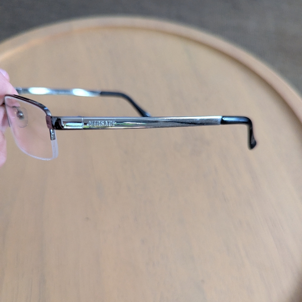 Versace Eye Glasses Mens Made In Italy MOD 1107 1001 52-18 135 Frames Only - Picture 2 of 6